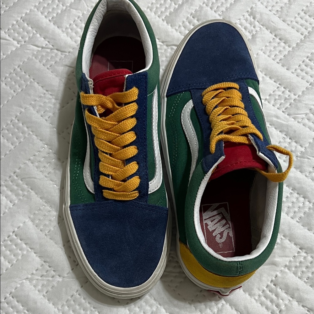 Vans Blue and Green Men's Sneakers